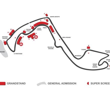 Plan F1 Circuit Monaco